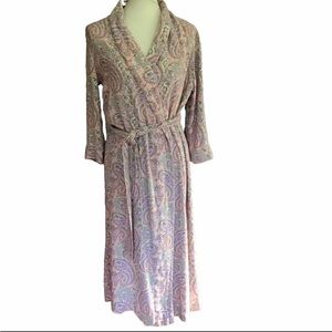 Soft Surroundings Paisley Rayon Robe